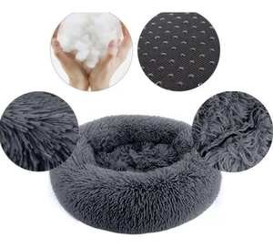 Cama calmante para mascotas antiansiedad de lujo, cama suave y esponjosa lavable a máquina, antideslizante, impermeable, Base silenciosa, calentamiento, acogedor, cachorro, perros, gatos - Product Image 2