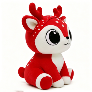 Customized Compact chubby sitting <b>woodland</b> deer silhouette, <b>Nursery</b> neutral <b>woodland</b> decor plush - Product Image 5