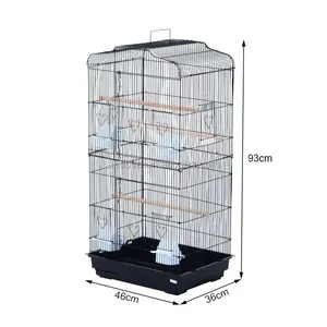 Wholesale big cages parakeets-Hot Sale Portable Parakeets Nest Metal Big Birds Animal Pet Cage