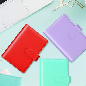 A6 PU da ngân sách chất kết dính bơm lại 6 vòng Máy Tính Xách Tay Chất kết dính cho A6 phụ giấy A6 Túi lỏng lá chất kết dính - Product Image 6