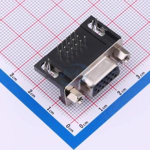Connecteur D-Sub femelle XKB Connection X0615FT7B3 15 broches, angle droit, traversant, conforme ROHS pour équipement industriel PCB - Product Image 3