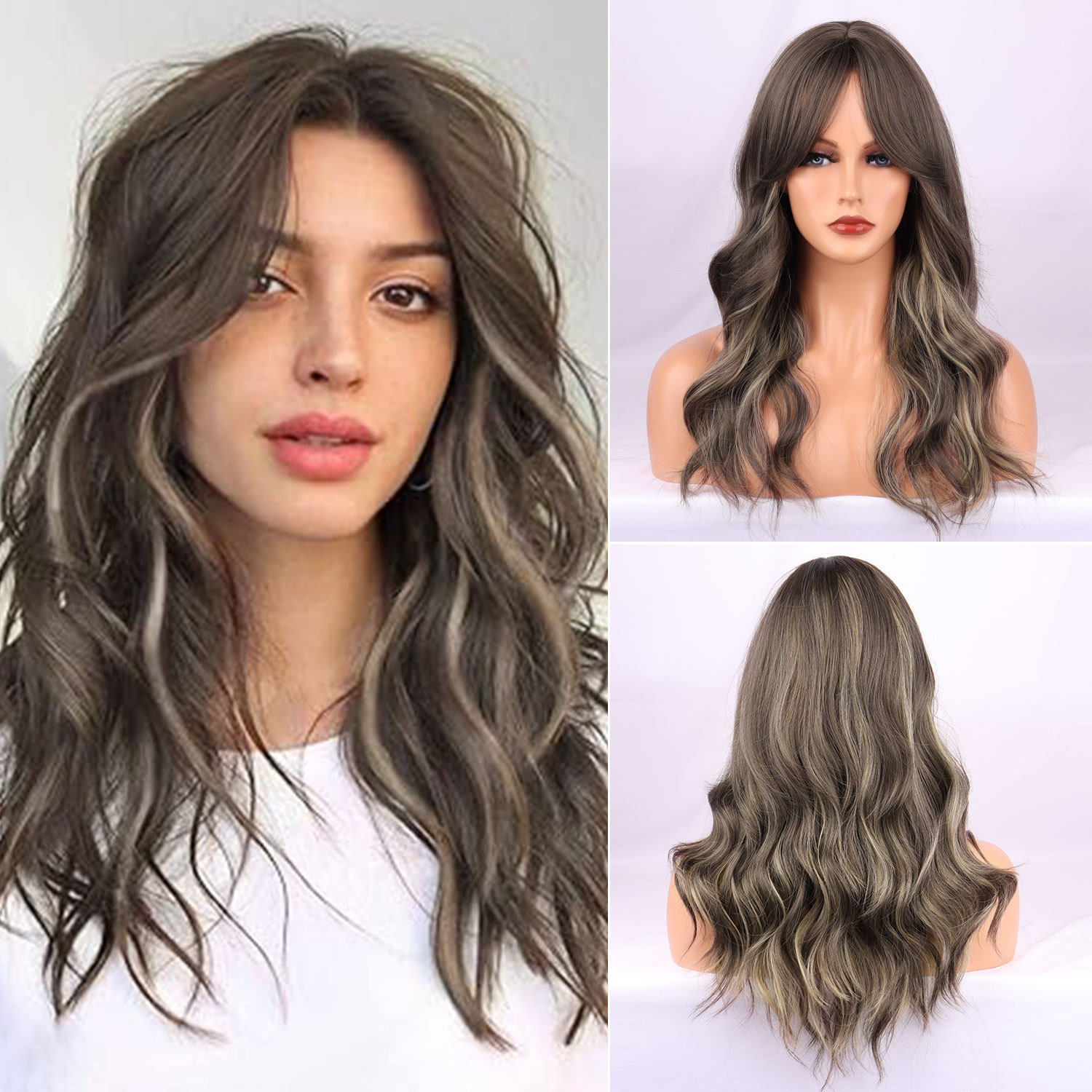 Catálogo de fabricantes de flequillo de cabello desviado hacia un