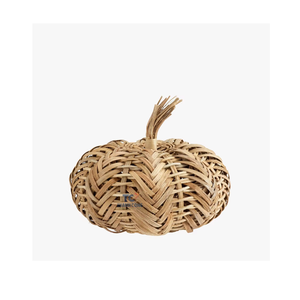 Citrouilles décoratives en rotin de conception chaude pour les jouets d'Halloween de citrouilles en rotin naturel festif - Product Image 1