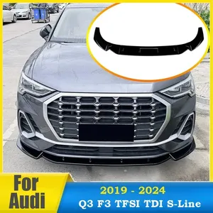 Lèvre de pare-chocs avant pour Q3 F3 TFSI TDI S-Line 2019-2024, protection de lèvre avant, garniture, kits carrosserie, pièces auto - Product Image 1