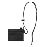 Pochette de voyage unisexe personnalisable avec logo, en polyester 600D, fermeture auto-agrippante, blocage RFID, imperméable et hydrofuge, grande capacité