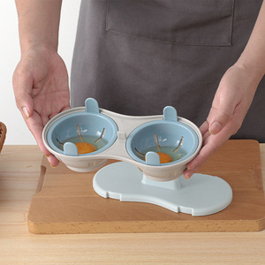 Egg Steamer Plastic High Temperature Resistant 1-6 Eggs Microwave Poached Egg Cooker Kitchen <b>Tool</b> - Product Image 1