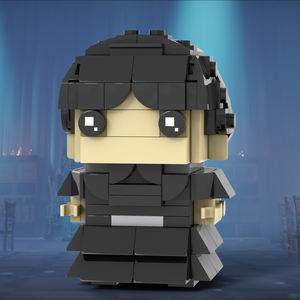 MOC7416 MOC7417 Fantasy TV Series wednesday <span class=keywords><strong>Addams</strong></span> the Female Lead Square Head Bricks Assembler DIY Building Blocks for Kids Toys - Product Image 5