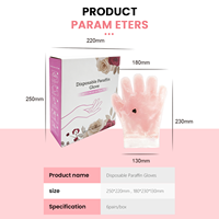 Gants en paraffine réutilisables aux extraits de rose, 6 paires, masque pour les mains anti-âge, hydratant, blanchissant, spa, salon, maison, OEM, ODM