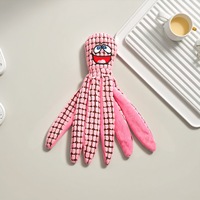 Nouveauté Jouets en peluche pour chiens en forme de pieuvre souriante amusante, jouets interactifs en papier froissé pour chats et chiens, vente en gros