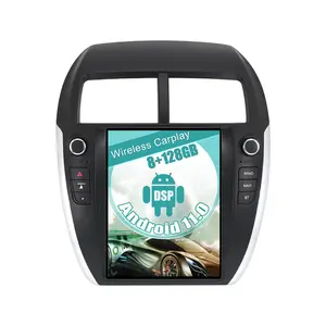 Para Mitsubishi ASX 2010-2014 Android 11 estilo Tesla pantalla táctil grande Vertical reproductor Multimedia de coche unidad principal de Radio GPS