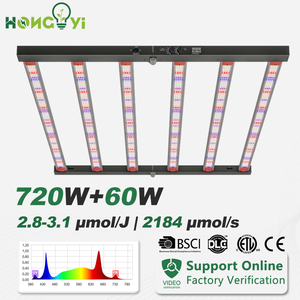 2025 hot-bán dẫn phát triển ánh sáng 720W quang phổ đầy đủ + 60W UV điốt 6 thanh chất lượng cao hiệu quả - Product Image 2