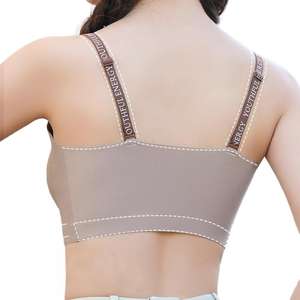 Soutien-gorge push-up d'été Ultra-mince sans fil pour femmes coupe sans course sens français sucette solide doux sans couture soutien-gorge respirant - Product Image 2