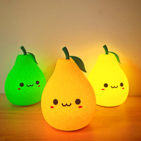 Pat Touch Room personnalisé enfants lapin Mini Rgb Silicone humeur poires USB dormir lumières douces coloré LED veilleuses Pomelo