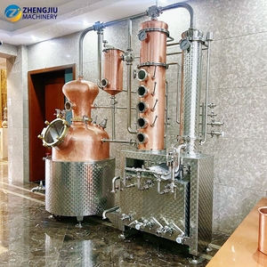 Distillateur hybride en cuivre ZJ 300L, nouveau modèle, avec colonne à plaques de reflux et panier de distillation pour <span class=keywords><strong>whisky</strong></span>, gin, brandy - Product Image 3