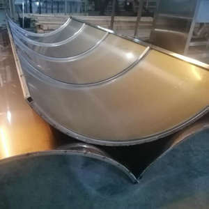 Copertura del pilastro di rivestimento in acciaio inossidabile traforato per centro commerciale con copertura di colonna metallica personalizzata curva decorativa - Product Image 2