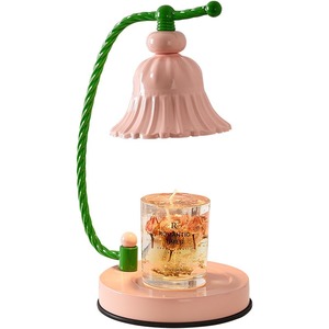 Lampe chauffante à bougie rose Bougie à cire électrique Fondre Creative Dimmable Lampe d'aromathérapie Lampe à cire fondante Bougie Fragrance Melter - Product Image 3