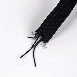 Venta al por mayor de fábrica: Cinta elástica blanca de alta elasticidad de 1 cm/6 mm para textiles del hogar, prendas de vestir, calzado y accesorios, hecha de hilo de poliéster y caucho. - Product Image 3