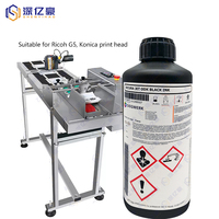 Tinta UV Negra AGFA ODK para Impresión de Códigos QR y Códigos de Barras, Original de Francia, Tinta Negra SICURA JET ODK Compatible con Cabezales de Impresión Konica/Ricoh