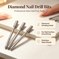 Kit d'outils de manucure et pédicure avec logo personnalisé, fraises diamantées pour ongles, embouts de perçage pour cuticules