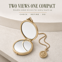 Miroir de poche rétro en métal, style montre, pliable, personnalisable avec logo, miroir de maquillage compact en Kirsite