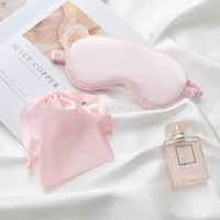 Masque pour les yeux haut de gamme avec housse en satin pour la relaxation, le sommeil et la protection des yeux en voyage