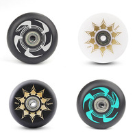 Roue de patin à roulettes en polyuréthane haute élasticité et résistante à l'usure, 90A, pour frein de rue, monobloc, accessoires de roue de patin à roulettes pleine densité