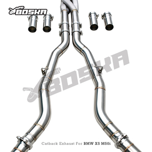 ระบบท่อไอเสีย Boska Valvetronic พร้อมท่อ Z สำหรับ BMW X5 M50i 4.4TT ปี 2019-2024 ระบบท่อไอเสียสแตนเลส Ss304 พร้อมปลายท่อ - Product Image 5