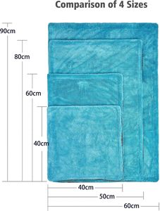 Toalla de Microfibra Tejida para Lavado de Autos, 1600/1400/1200GSM, de Secado Rápido, Ecológica, con Bucle Retorcido, Paño para Detallado Automotriz - Product Image 3
