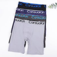 Vente en gros de boxers longs imprimés mi-hauts pour hommes, doux, confortables, lavables en machine, extensibles