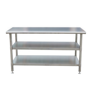 Otel ve restoran mutfak malzemeleri için özelleştirilebilir ağır paslanmaz çelik çalışma masası - Product Image 2