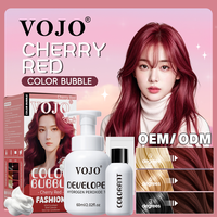 Produit phare en Corée et en Asie du Sud-Est : Coloration capillaire à bulles VOJO sans ammoniaque, 12 teintes tendance, couleur longue durée, en stock, vente en gros