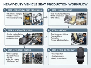 Asiento <span class=keywords><strong>de</strong></span> Aire para Camión <span class=keywords><strong>de</strong></span> Servicio Pesado, Asiento <span class=keywords><strong>de</strong></span> Cuero <span class=keywords><strong>de</strong></span> <span class=keywords><strong>Lujo</strong></span> con Suspensión Neumática, Asiento <span class=keywords><strong>de</strong></span> Conductor para Camiones Estilo Cascadia - Product Image 4