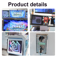 Machine d'arcade commerciale Pump It Up Phoenix Dance Simulator, borne de jeu de rythme à pédalier à monnayeur