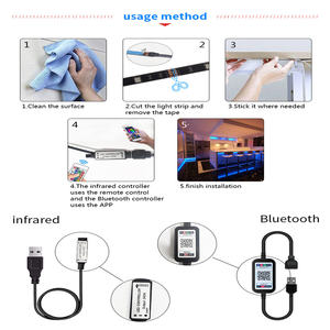 Décoration de noël fond APP contrôle rvb rétro-éclairage USB LED bandes lumineuses intelligentes pour TV rétro-éclairé jeu d'écran d'ordinateur - Product Image 6