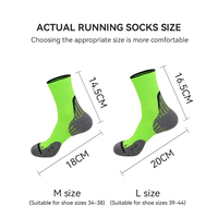 Chaussettes de sport rembourrées LINGTU, chaussettes de compression pour la course à pied, le cyclisme, le marathon en plein air, chaussettes de sport à semelle en tissu éponge