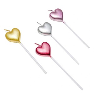 Alles Gute zum Geburtstag Herz und Stern Kerzen Kuchen Nette Kerze Kinder Party Halloween Dekor Valentinstag Geburtstag Romantische Kerzen - Product Image 6