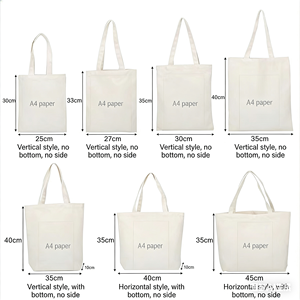 Custom Letter Logo Cotton Portable Canvas Shopping Tote Dust-proof Square <strong>Bag</strong> Reusable For Outdoor Use - Product Image 3