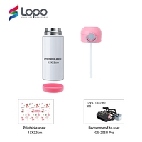 Nouveauté Gobelet en acier inoxydable 12Oz 350Ml 500ML 304 en acier inoxydable pour enfants Bouteille d'eau à sublimation avec couvercle rebondissant et paille