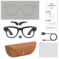 Gafas Inteligentes 2026, Fotografía de 13 Megapíxeles, Video 4K Ultra HD, Interacción Táctil para Llamadas, Estuche de Carga de Cuero