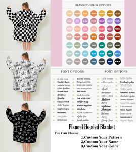 Selimut Hoodie Custom/Wholesale dengan Cetak Nama, Selimut Sherpa Fleece yang Dapat Dipakai dengan Resleting untuk Dewasa - Product Image 2