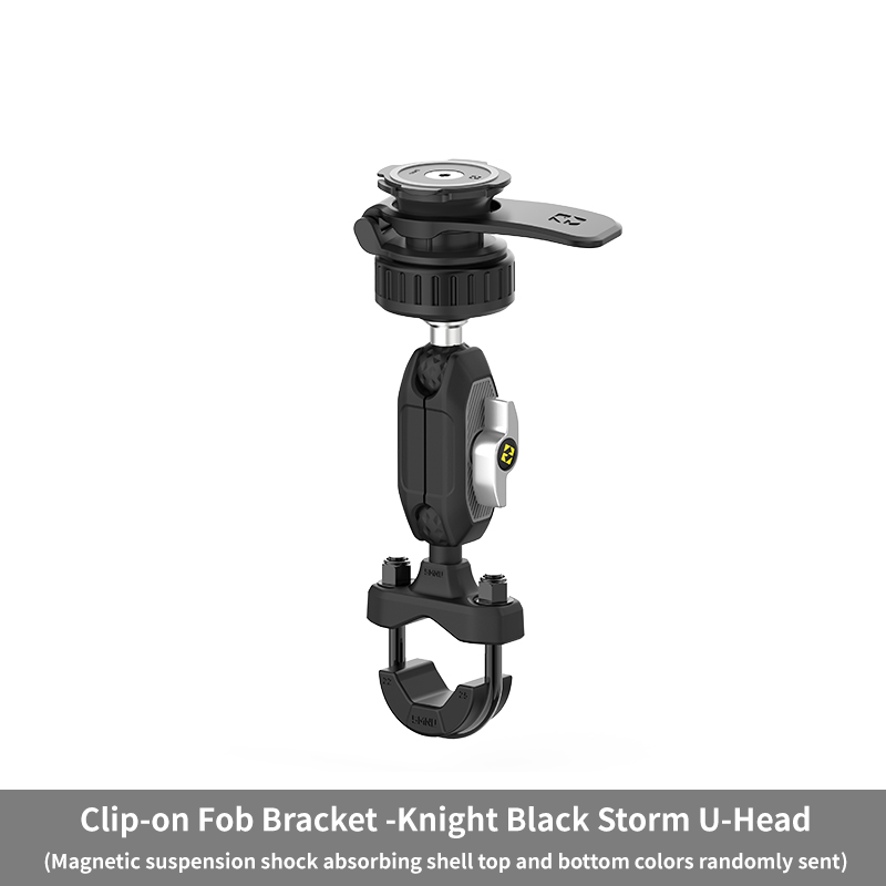 Black clip-on model U-shaped ball head