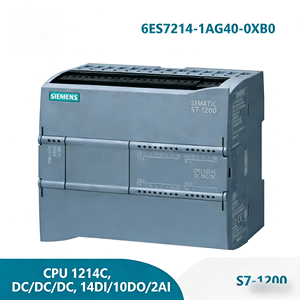 Controlador PLC Siemens 6ES7214-1AG40-0XB0 CPU 1214C 14DI/10DO/2AI PROFINET Nuevo en Stock - Product Image 1