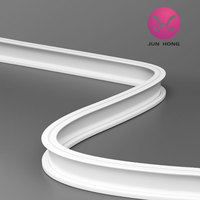 Rails métalliques ronds flexibles pour la décoration intérieure moderne Rail à rideaux incurvé pliable Accessoire de qualité supérieure pour rideaux