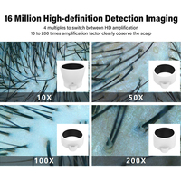 Analyseur capillaire AI à imagerie trispectrale 10X à 200X avec fonction UV et impression de rapports
