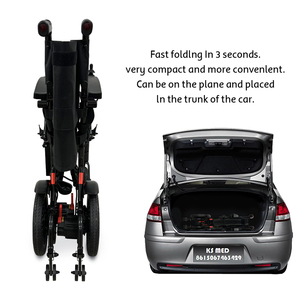 KSM-509Pro Premium Power Medical <b>Electric</b> Wheelchair with Remote Control and 12Ah Lithium Battery for Disabled and Seniors - Product Image 5