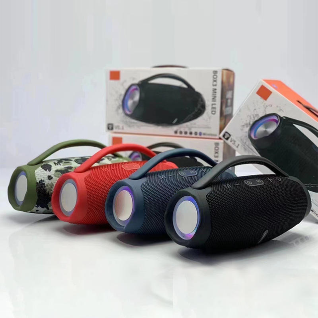 RGB Wireless Speaker, IPX7 Waterproof Portable Speaker with Powerful Subwoofer for Outdoor