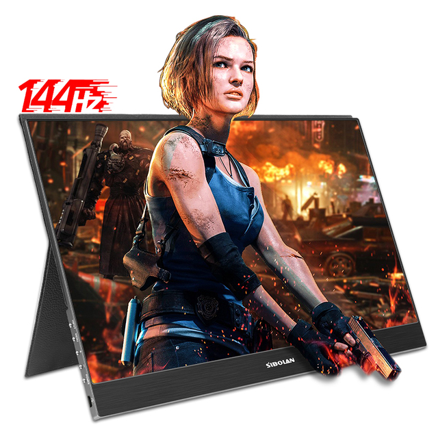 SIBOLAN 15.6 Inch Led Screen 1080P 144hz Gaming  Portable Monitor  144 hz