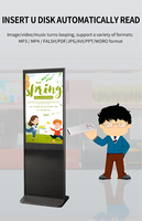 Affichage numérique de style tendance pour intérieur, vertical, pour magasin, Android, publicité personnalisée, écran LCD, kiosque tactile, sol intelligent, pour commerce de détail, aéroport