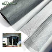 Malla de Fibra de Vidrio para Ventanas de 18x16 Malla, Malla Antimosquitos de Fibra de Vidrio y PVC para Puertas y Ventanas
