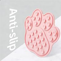 Tapis de léchage pour chien en silicone de qualité alimentaire personnalisé, forme de patte, plaque de léchage à alimentation lente pour chats et chiens, facile à nettoyer, mangeoire lente pour animaux de compagnie